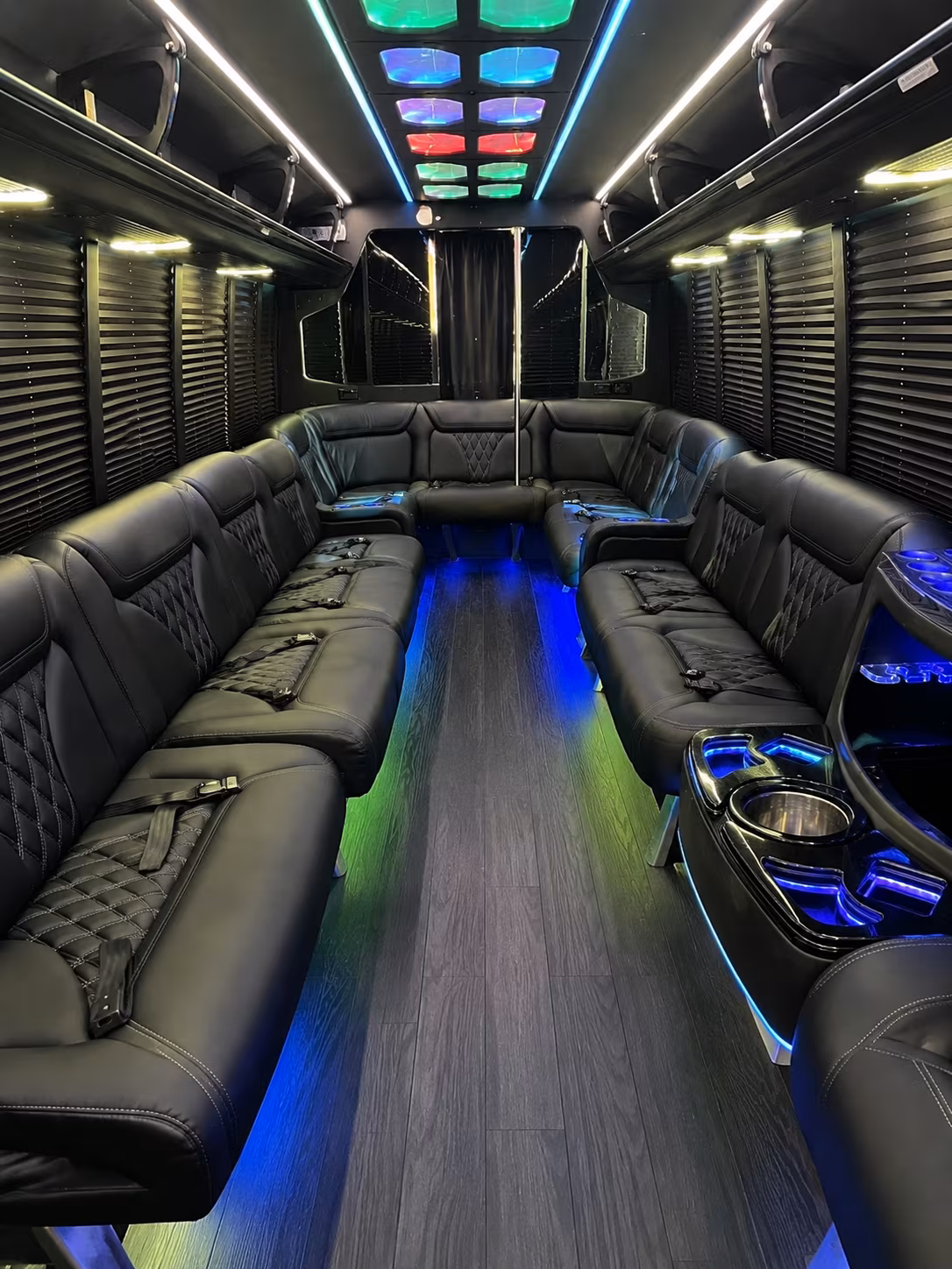 desoto 20 passenger party bus interior
