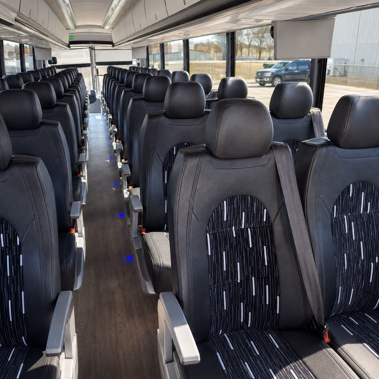 desoto charter bus rental interior